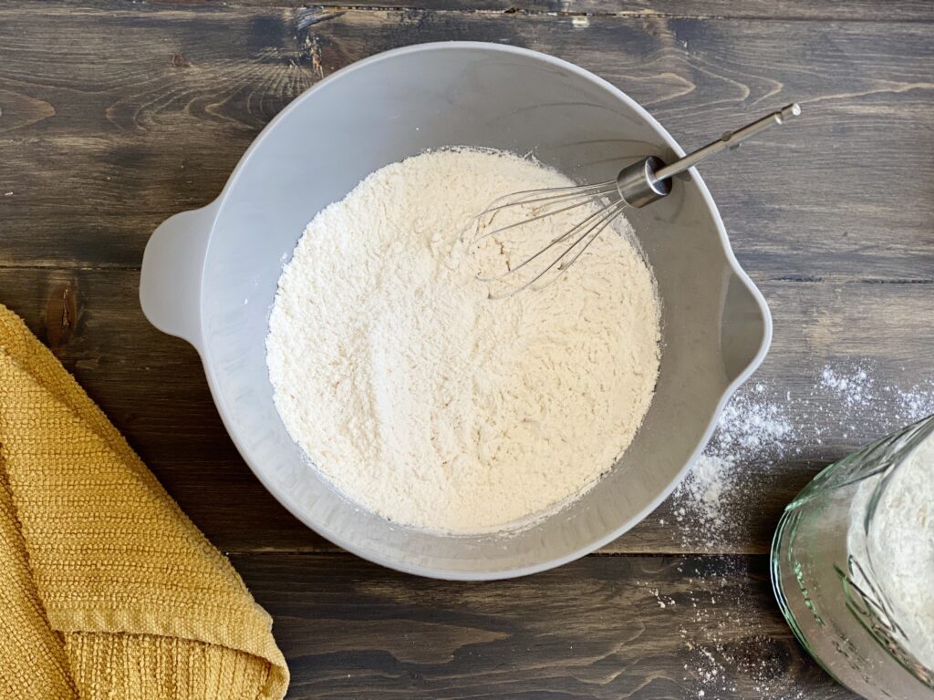 Whisked flour