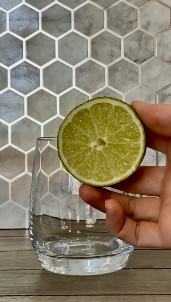 Half of a lime