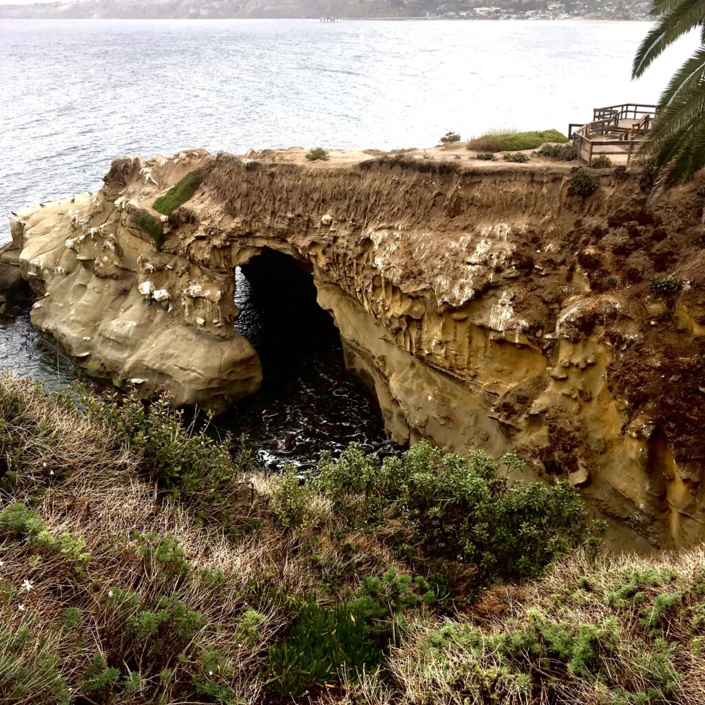 Side view of Sunny Jims cave