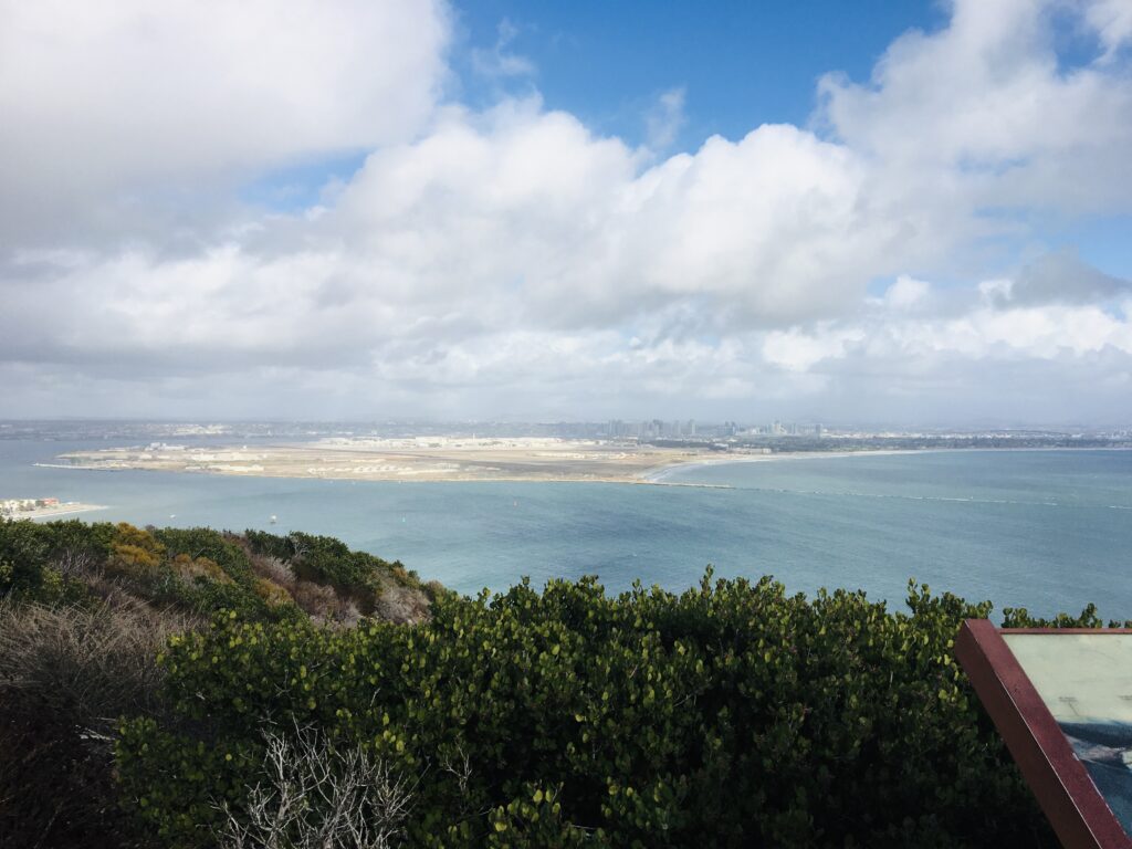 Point Loma in San Diego looking over the San Diego Bay