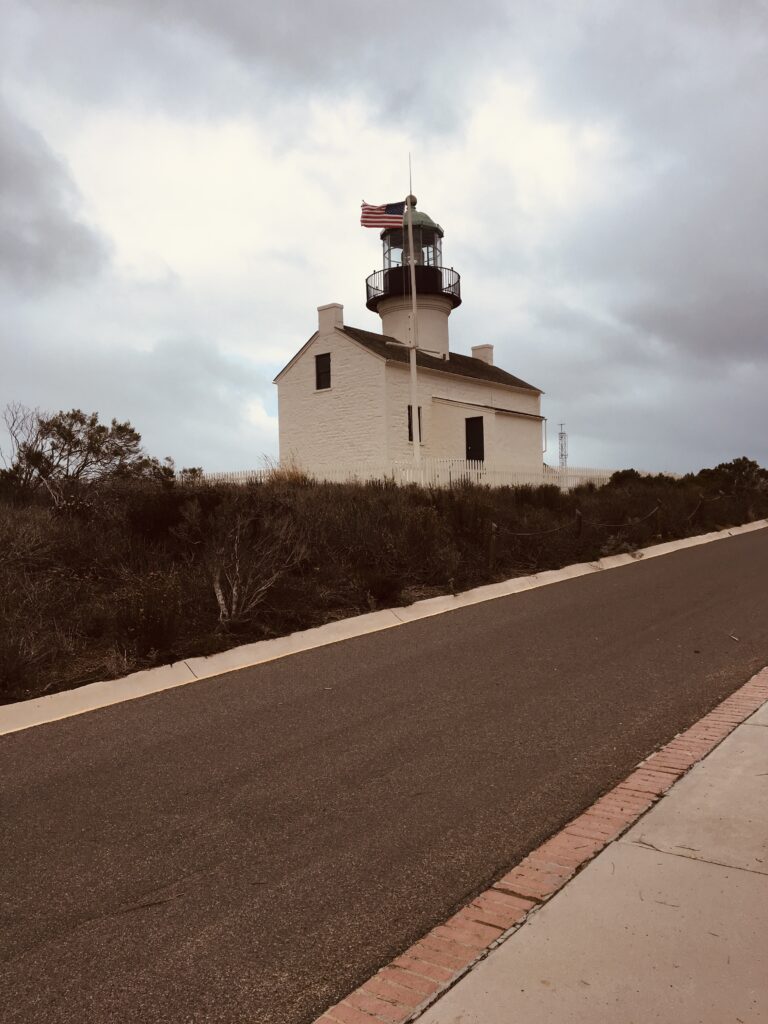 Point loma lighthouse after a thunderstorm