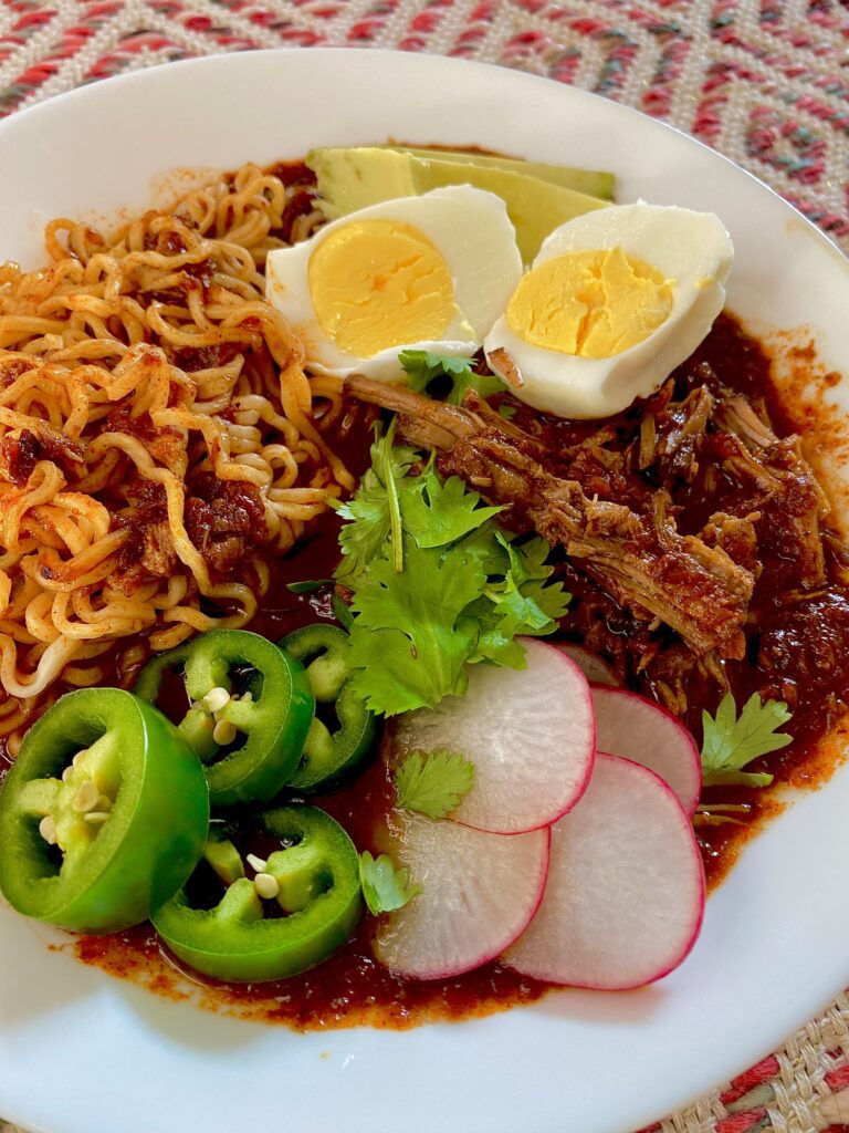 Birria Ramen with Toppings