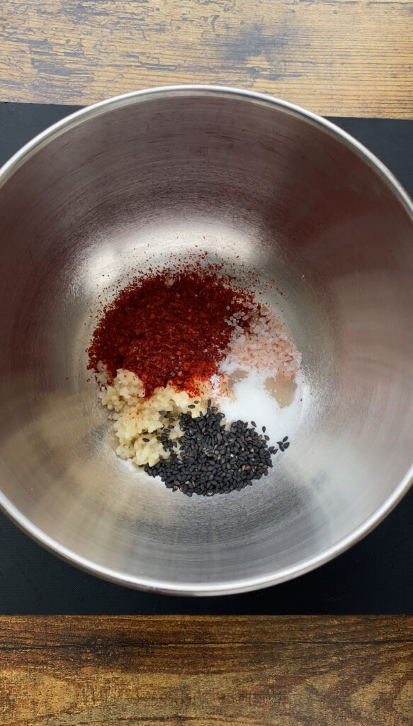 All ingredients for Garlic Chili Oil Waiting to be sizzled in some hot oil