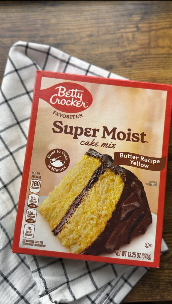 Super Moist Betty Crocker Yellow Cake Box