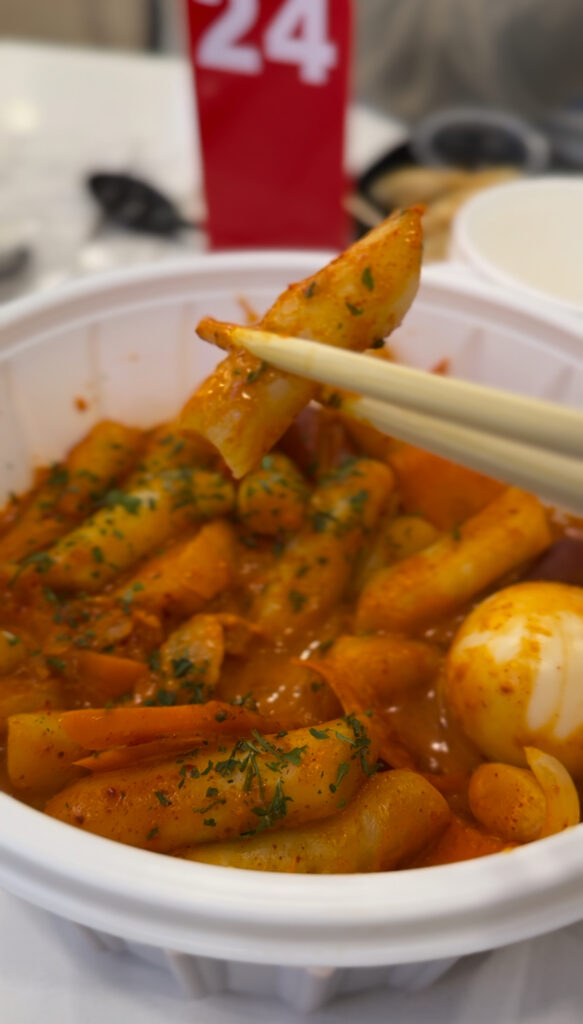 Rose Tteokbokki from Hal Ga Tteok Inside of Cheongdam Food Hall