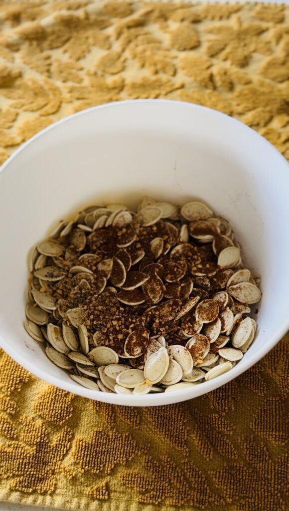 Seasoned pumpkin seeds