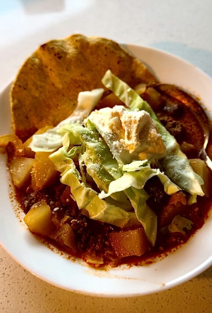 Sopa De Chorizo Con Papas: Chorizo and Potato Soup to spice up this fall