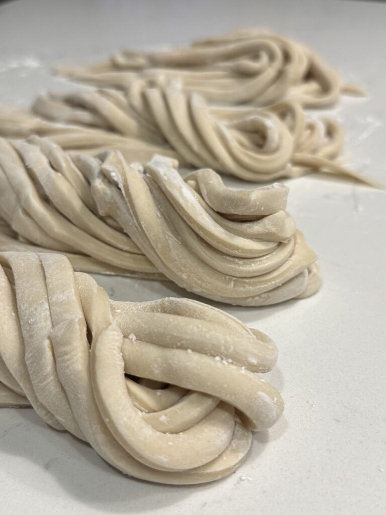 Homemade Udon Noodles