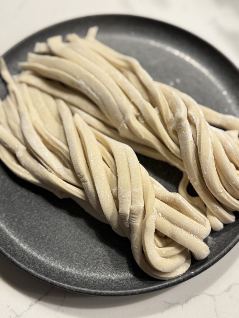 Homemade Udon Noodles