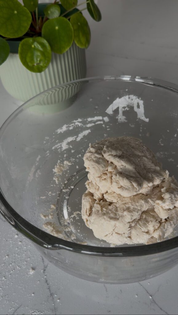 Homemade Udon Noodles -rough dough ball