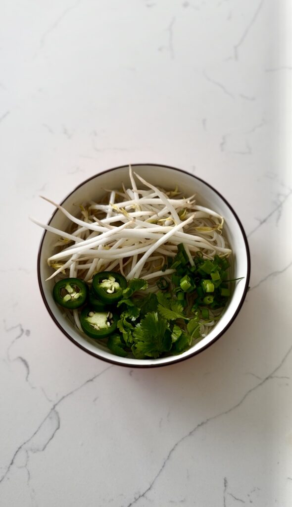 bowl of cozy warm chicken pho