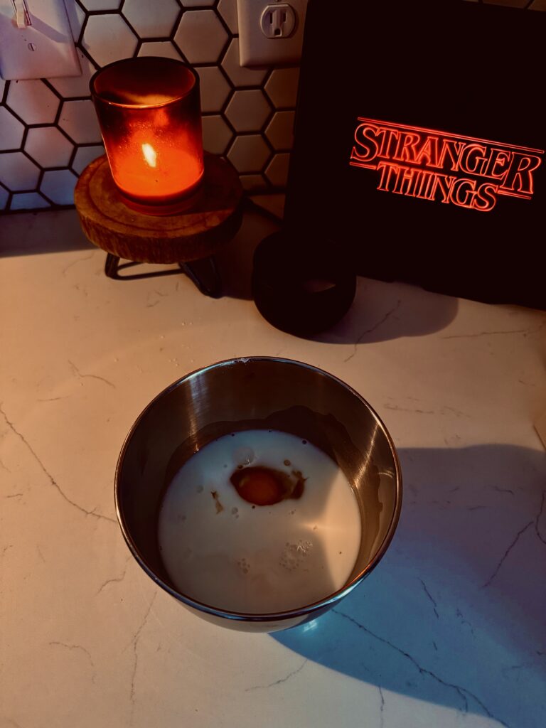 eggs for the demogorgan waffles