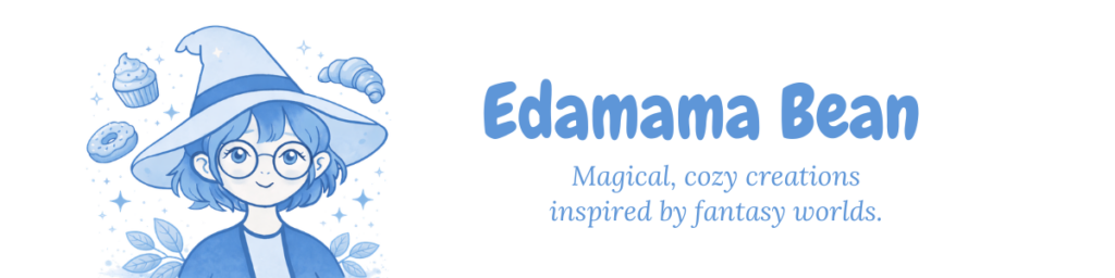 header for edamamabean. Cozy Magical Creations