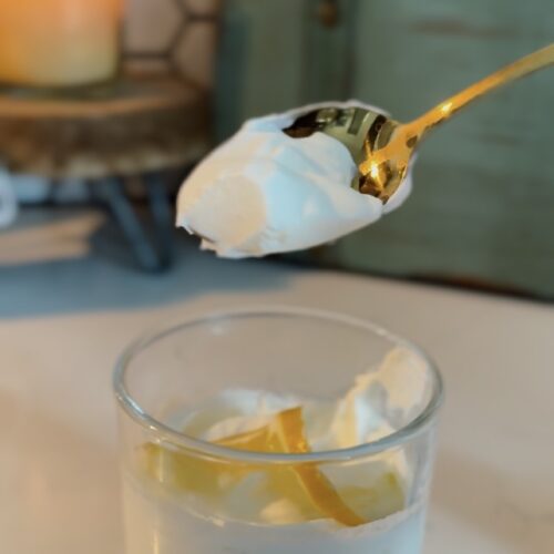 A spoonful of lemon syllabub